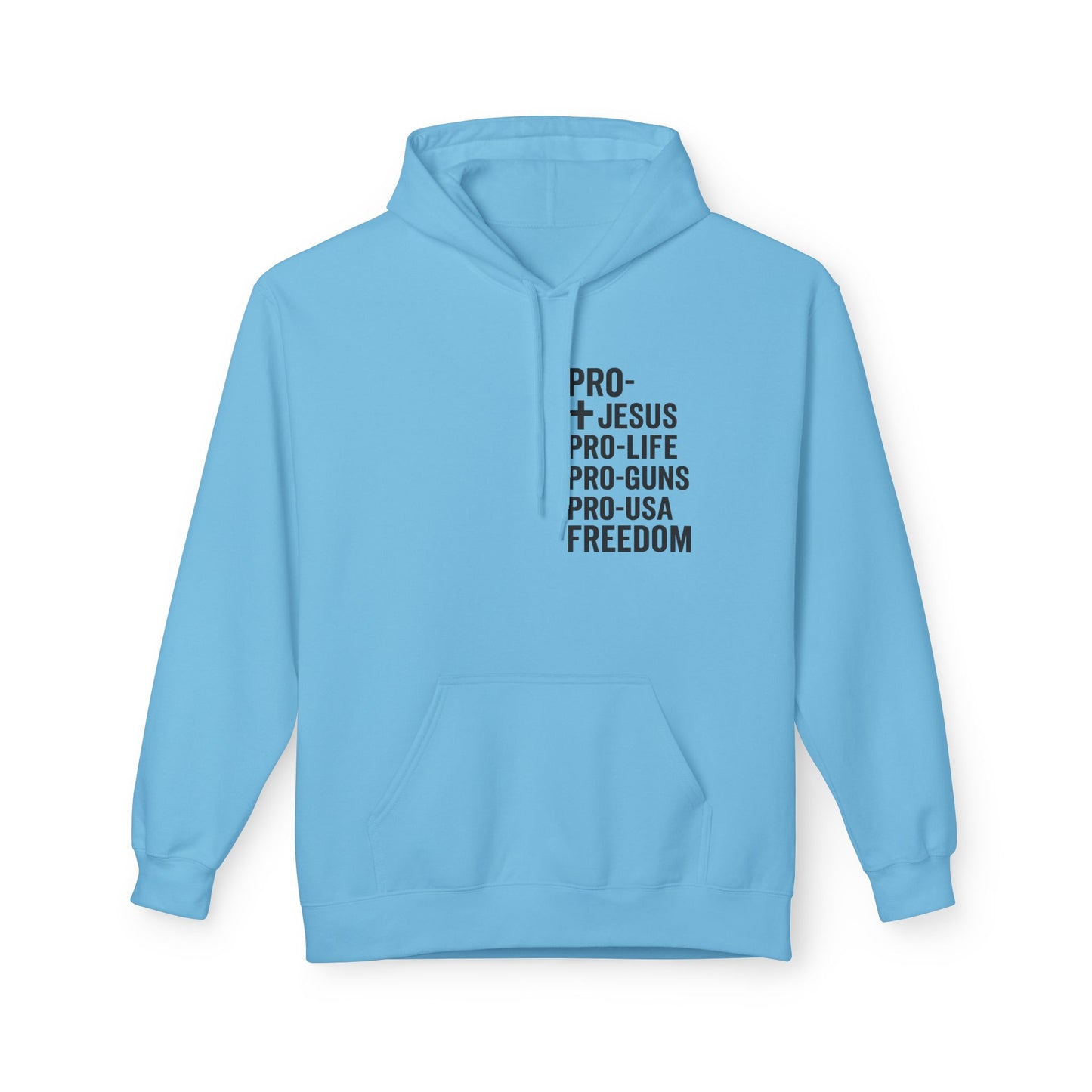 Hoodie with Freedom Design - Unisex