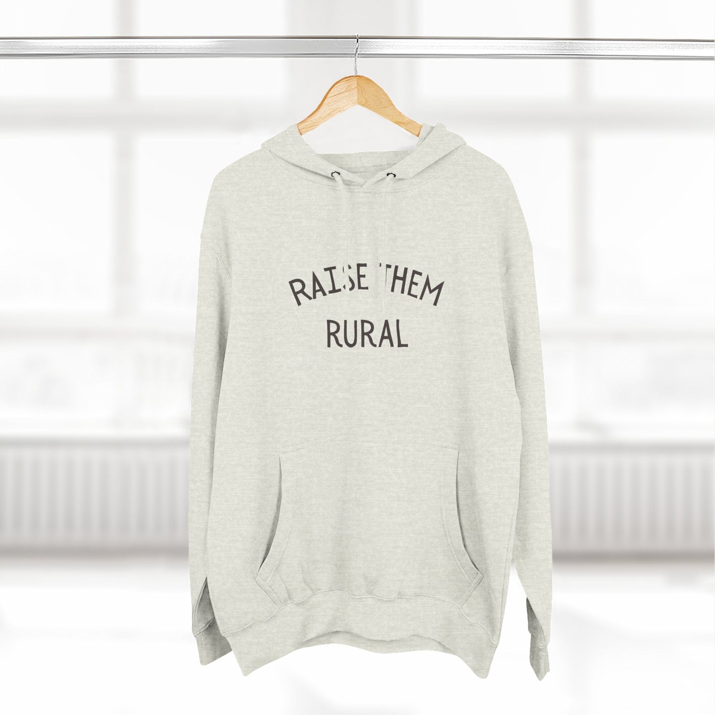 Raise them Rural Three-Panel Fleece Hoodie