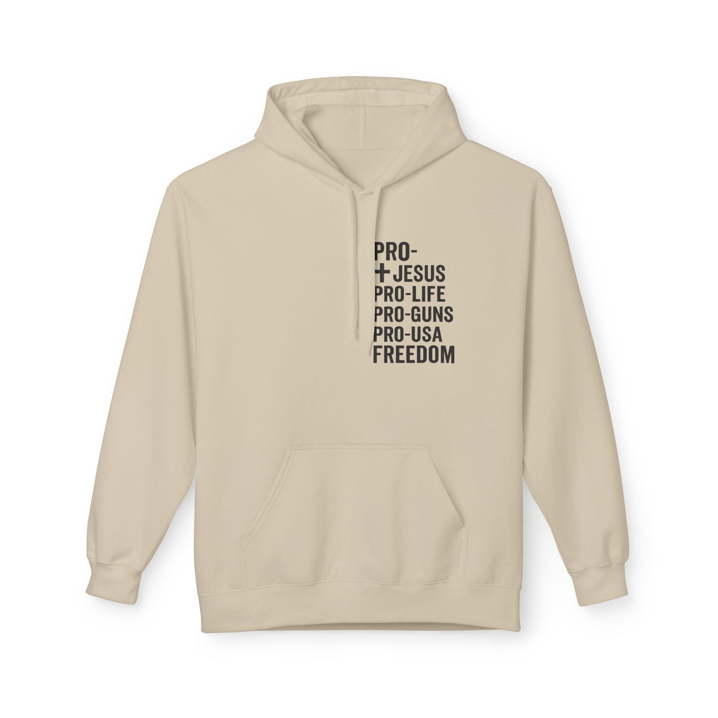 Hoodie with Freedom Design - Unisex