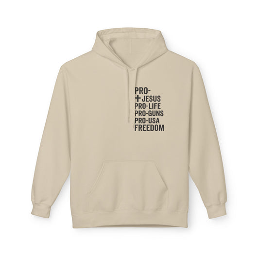 Hoodie with Freedom Design - Unisex