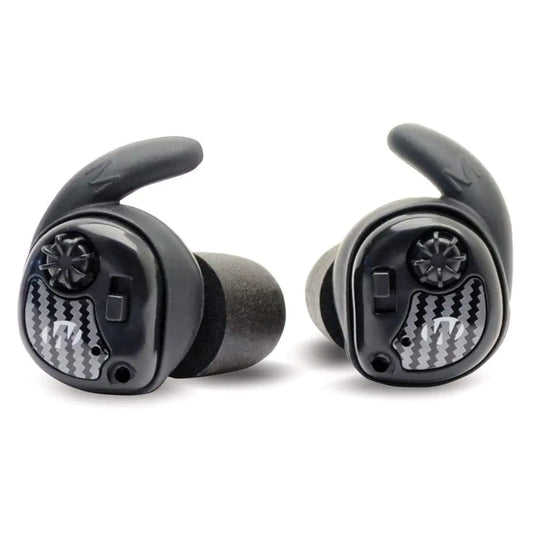 Walkers Silencer Wireless NRR25dB Electronic Sound Suppression Hearing Protection Earbuds for Shooting Hunting Range Black