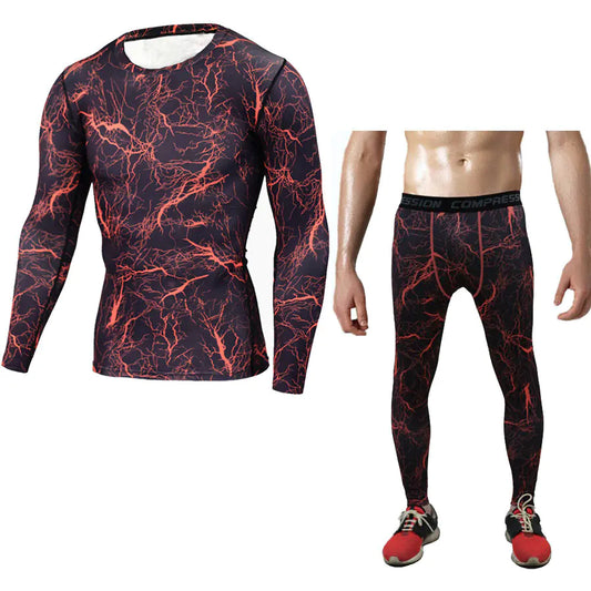 Men's Athletic Set, Quick-Dry Long Sleeve & Pants